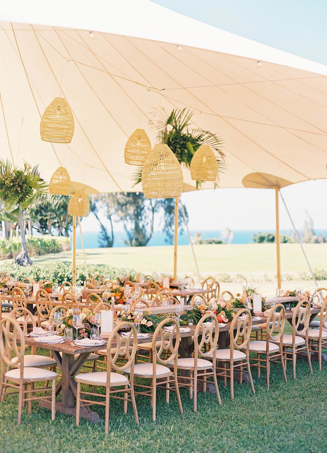 Family-Style Reception Under a Sperry Tent on West Maui - Sperry Tents